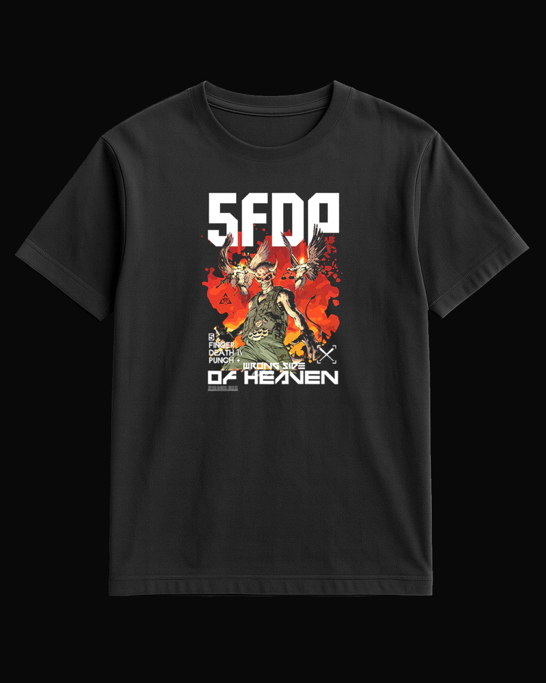 Five Finger Death Punch Wrong Side of Heaven Black T-Shirt