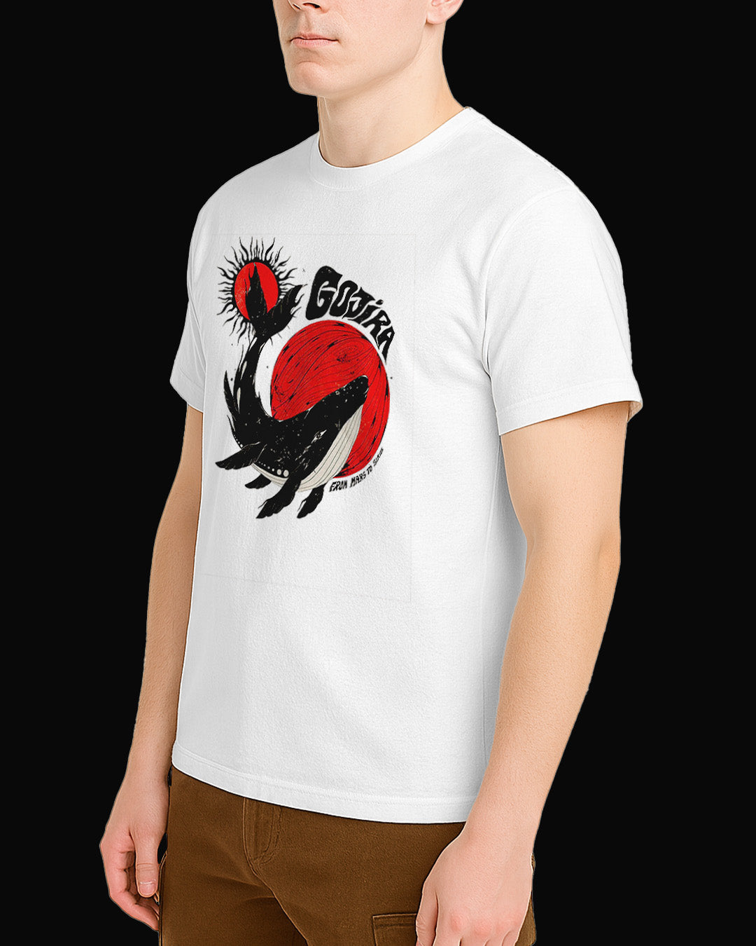 Gojira From Mars White T-Shirt