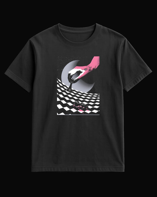 Deftones Chess Flaming' Siyah Tişört