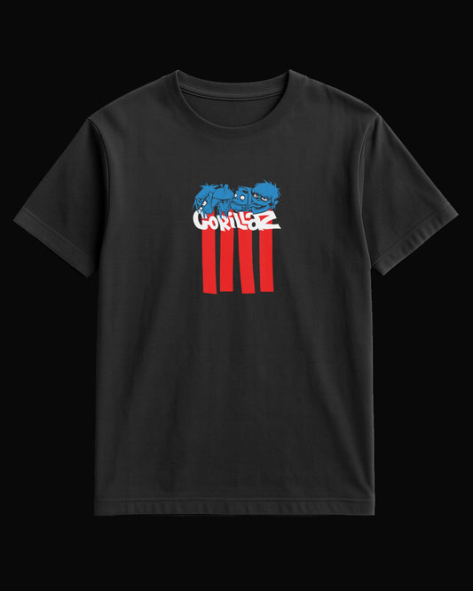 Gorillaz Stick-HeadS Siyah Tişört