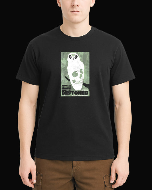 Deftones Elmas Baykuş Siyah Tişört