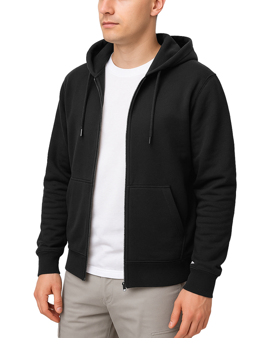 Fermuarlı Kapşonlu Hoodie