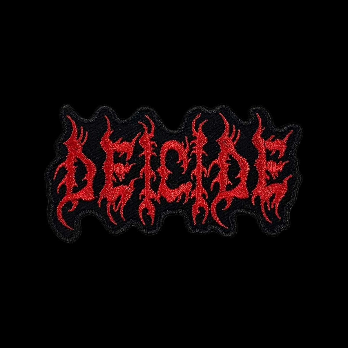 Deicide Text Red Nakış Yama