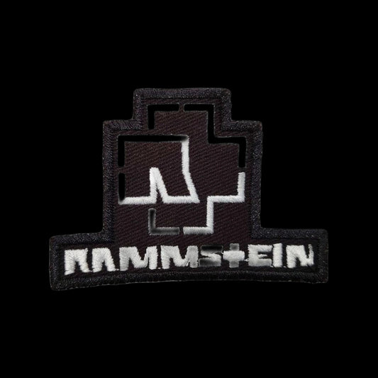 Rammstein Logo Beyaz Nakış Yama