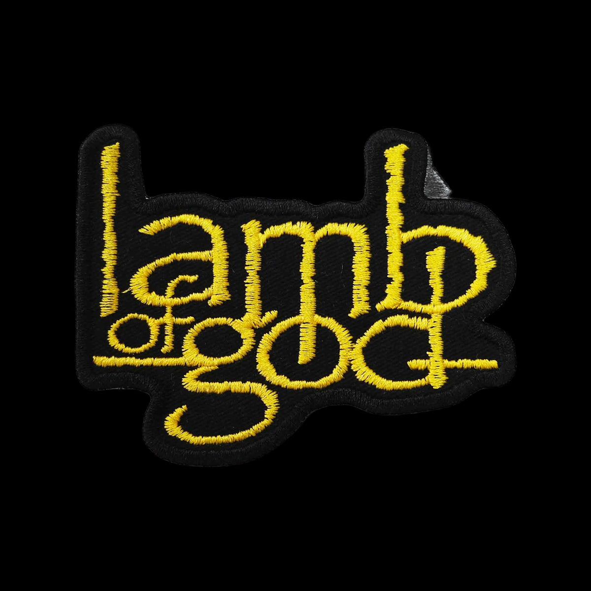 Lamb Of God Yazı Sarı Nakış Yama