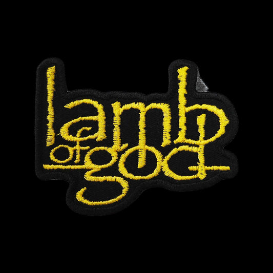 Lamb Of God Yazı Sarı Nakış Yama