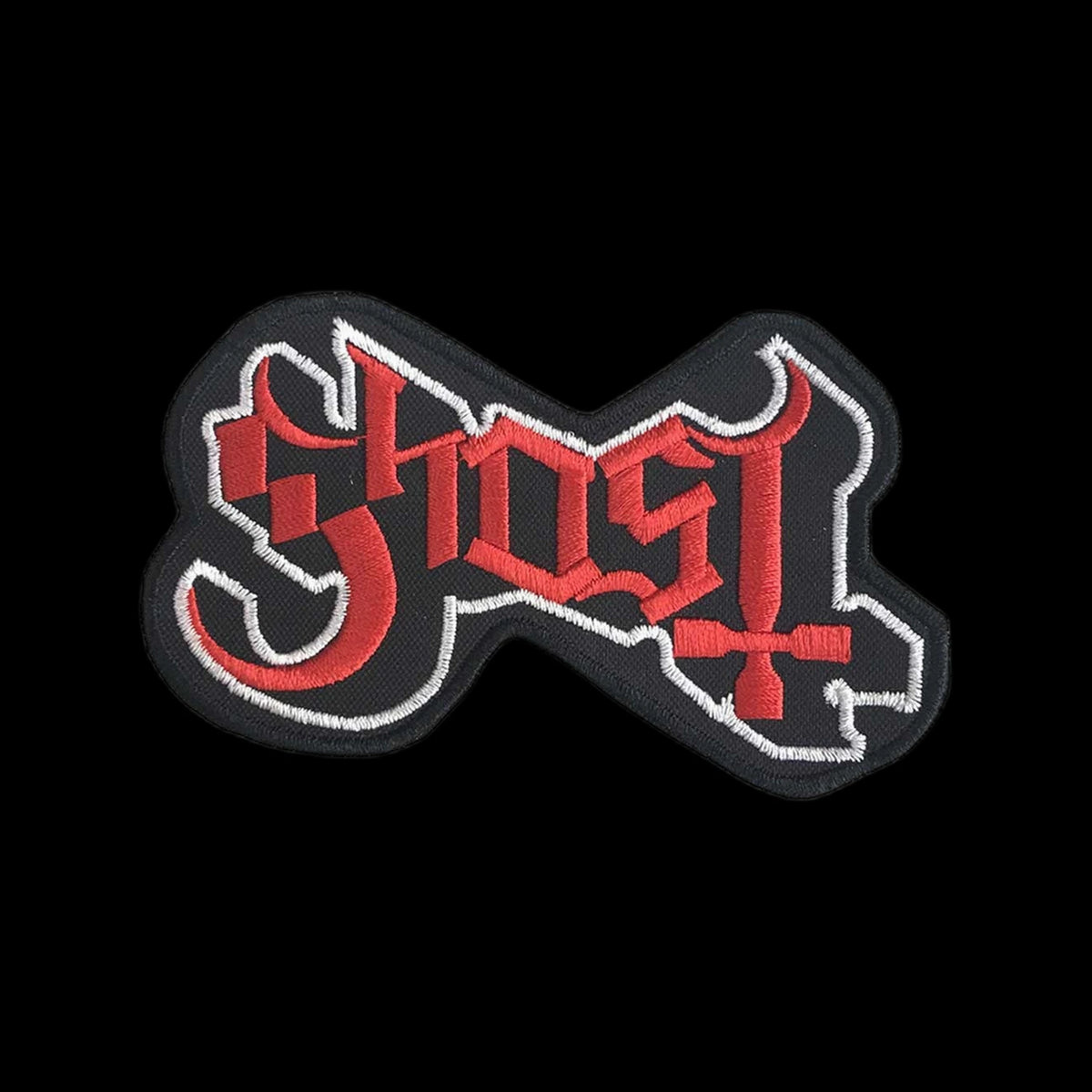 Ghost Logo Red Nakış Yama