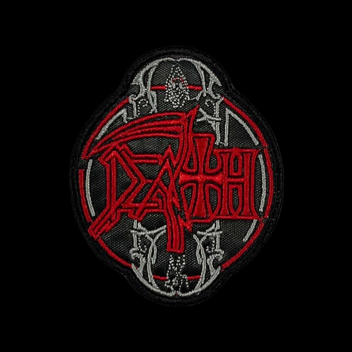 Death Logo Red Nakış Yama