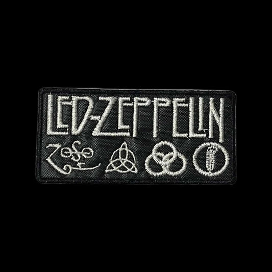 Led Zeppelin Nakış Yama White Text