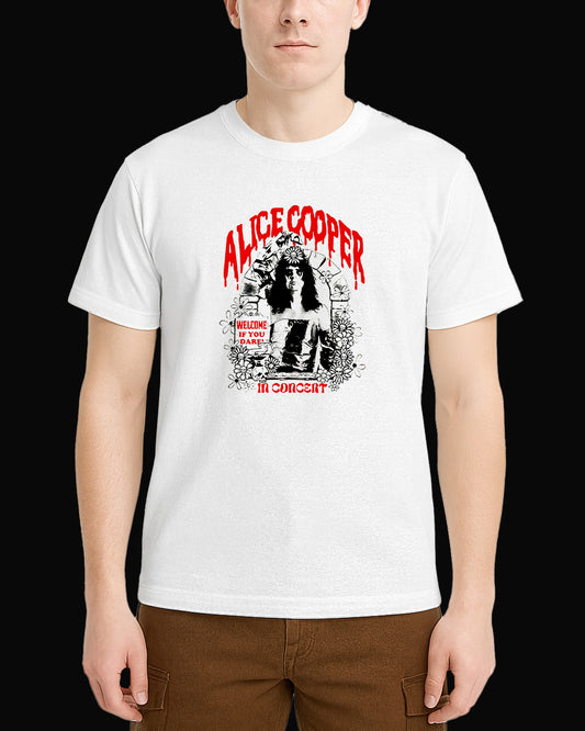 Alice Cooper Welcome If You Dare Beyaz Tişört