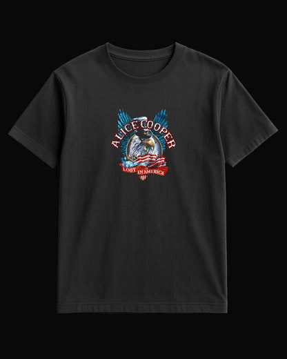 Alice Cooper Lost In America Siyah Tişört