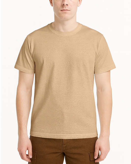 Krem Basic Tişört