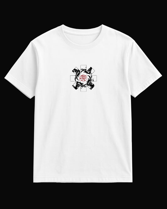 Red Hot Chili Peppers Rose Beyaz Tişört