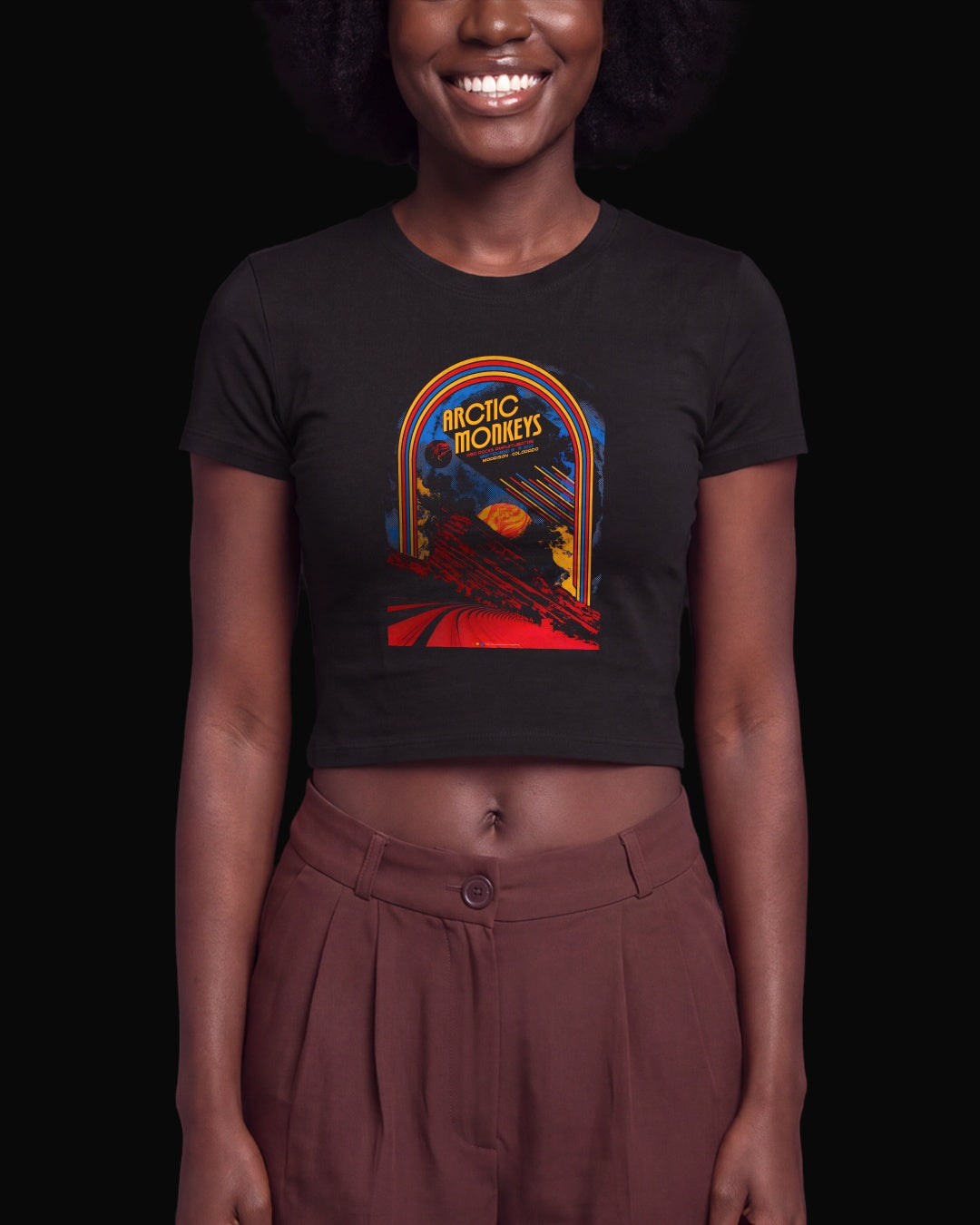 Arctic Monkeys Saturn Bar Siyah Baby Tee Tişört