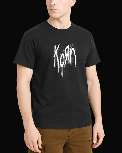 Korn Grup Logo Siyah Tişört V2