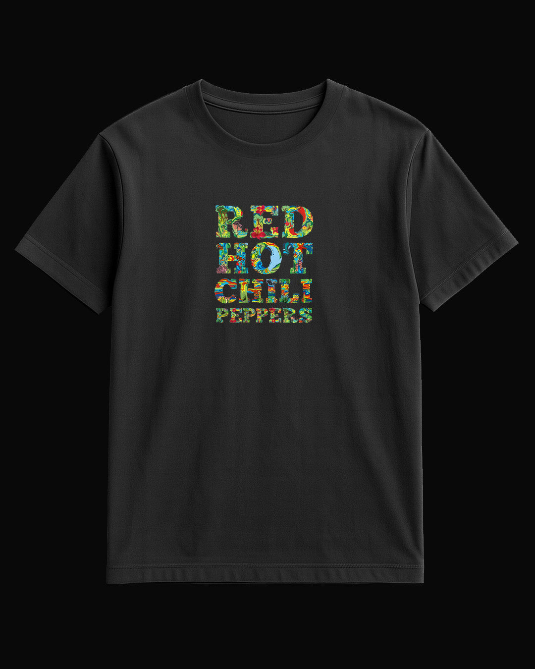 Red Hot Chili Peppers Flower Siyah Tişört