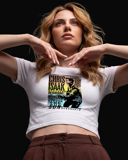 Chris Isaak Beyond The Sun Beyaz Baby Tee Tişört