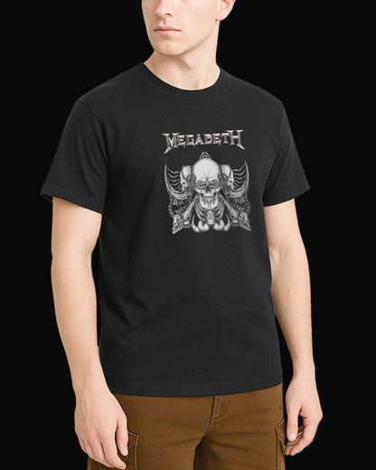 Megadeth HORNS OF DEATH Siyah Tişört
