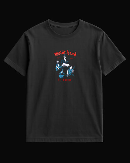 Motörhead FIFTY YEARS Siyah Tişört
