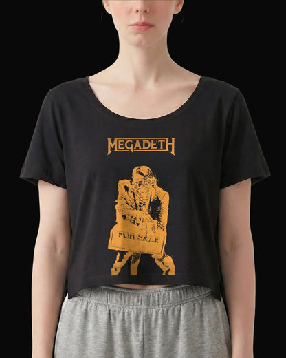 Megadeth For Sale Siyah Kadın Tişört