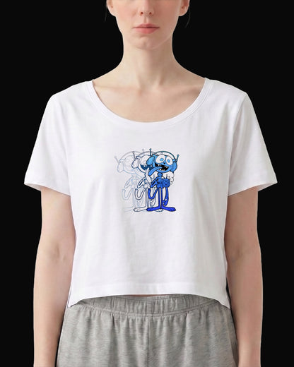 Gorillaz Earhead Beyaz Kadın Tişört