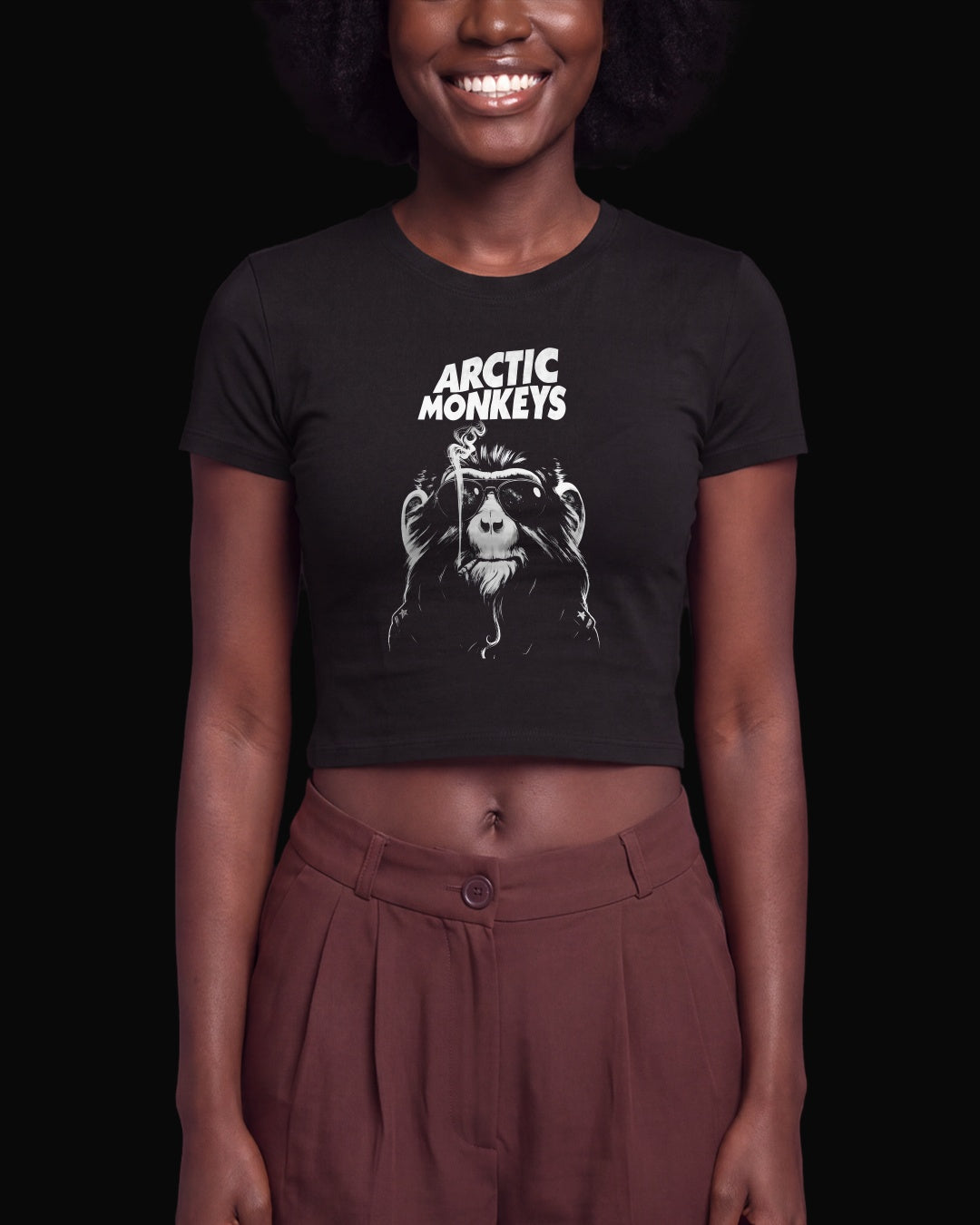 Arctic Monkeys Maymun Siyah Baby Tee Tişört