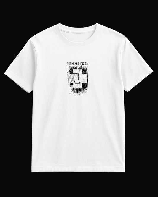 Rammstein R Logo Beyaz Tişört V2