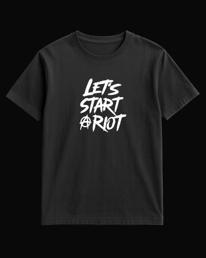 Three Days Grace LET'S START A RIOT Siyah Tişört