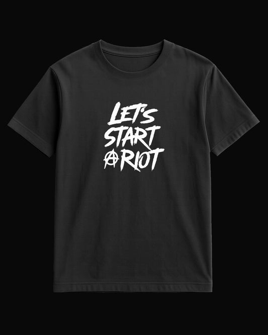 Three Days Grace LET'S START A RIOT Siyah Tişört
