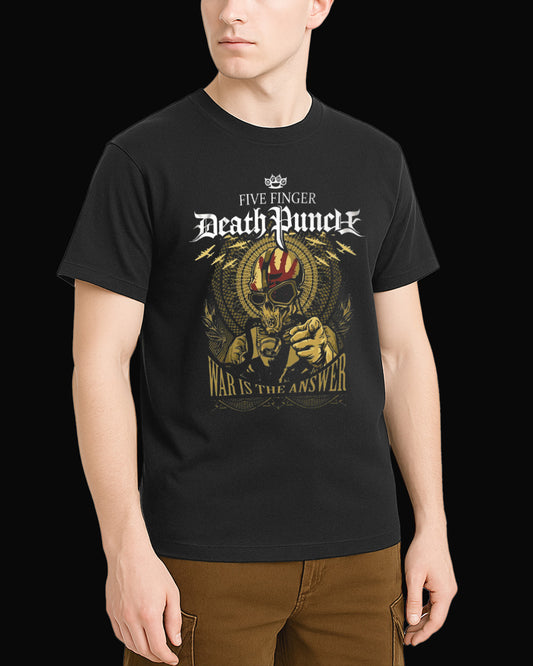 Five Finger Death Punch War Is The Answer Siyah Tişört