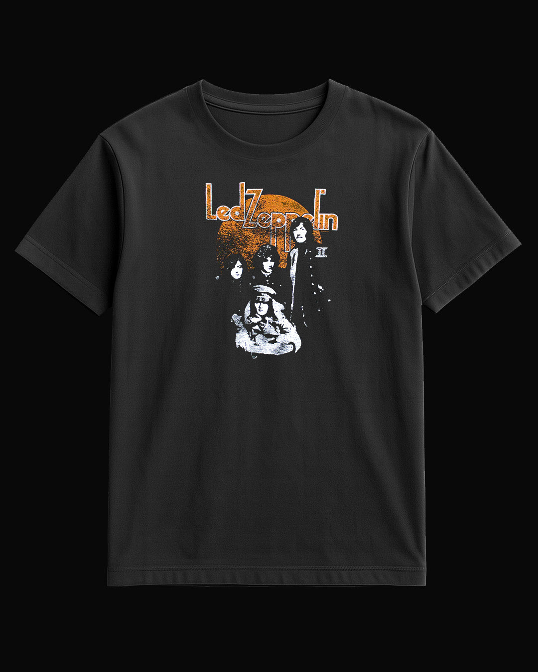 Led Zeppelin Grup Logo Siyah Tişört