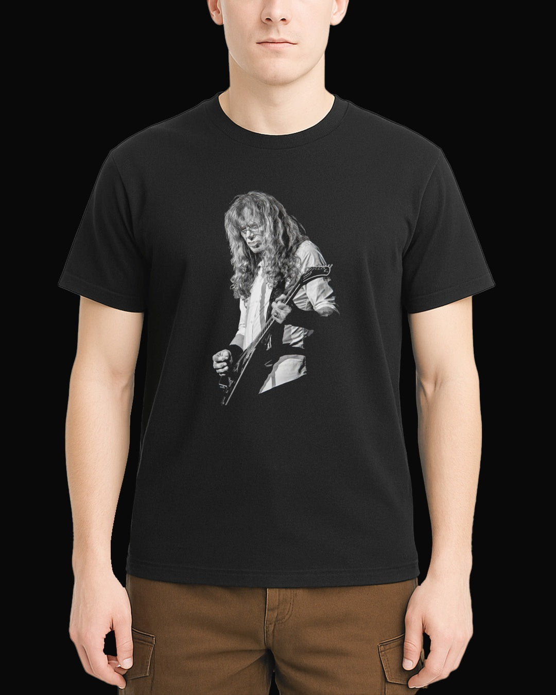 Megadeth Dave Mustaine Siyah Tişört V5