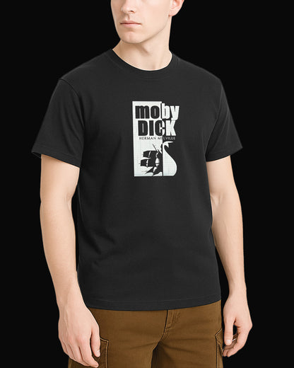Moby Moby Dick Siyah Tişört