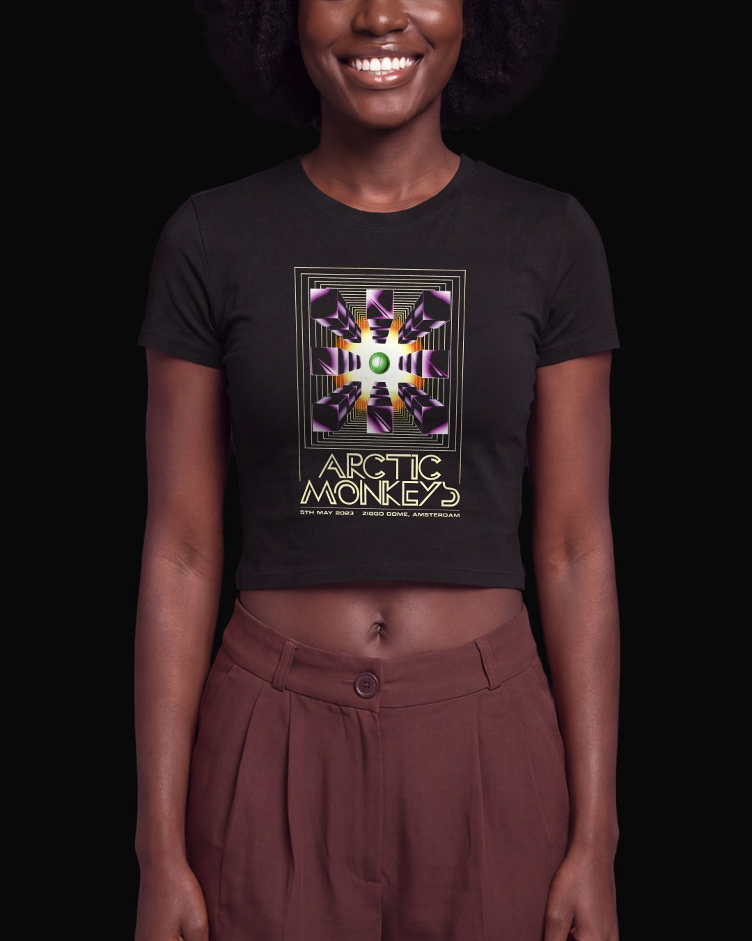 Arctic Monkeys Amsterdam Siyah Baby Tee Tişört