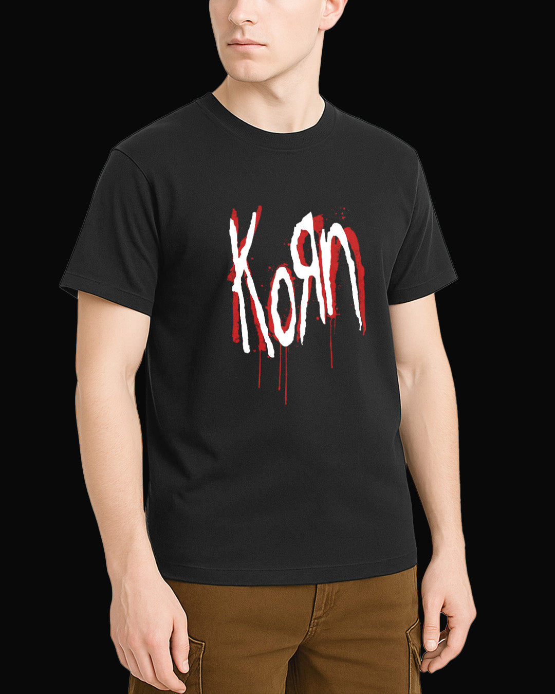 Korn Grup Logo Siyah Tişört V3
