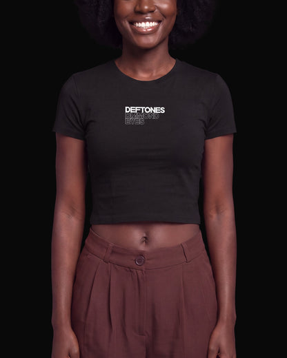 Deftones Diamond Eyes Siyah Baby Tee Tişört