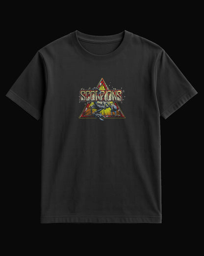 Scorpions Triangle Siyah Tişört