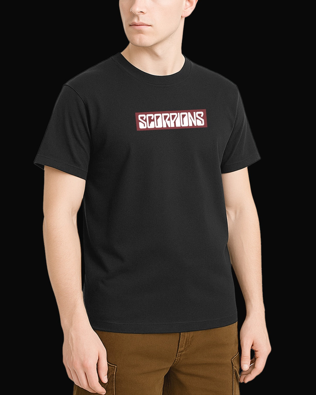 Scorpions Grup Logo-2 Siyah Tişört