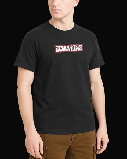 Scorpions Grup Logo-2 Siyah Tişört