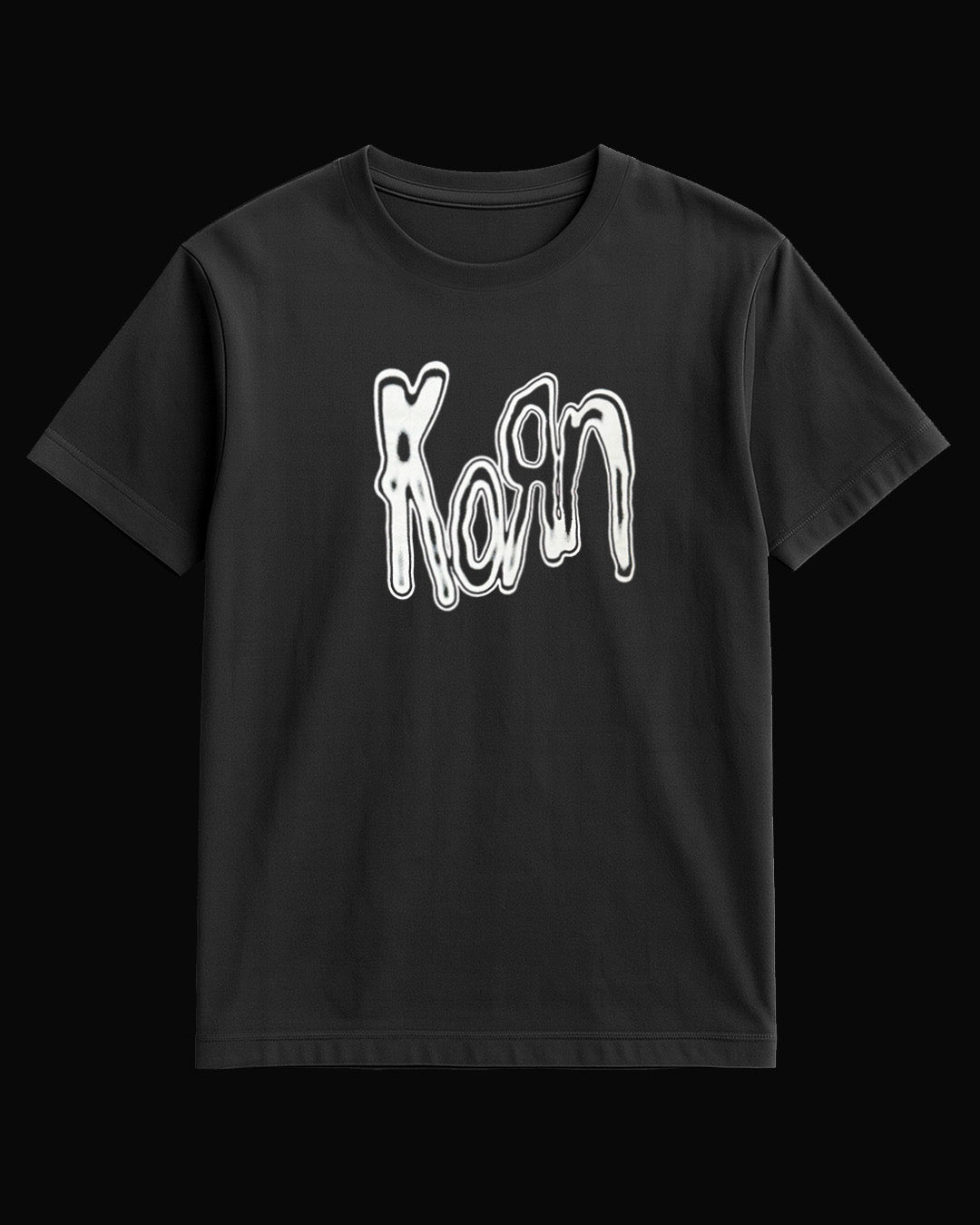 Korn Grup Logo Siyah Tişört V4