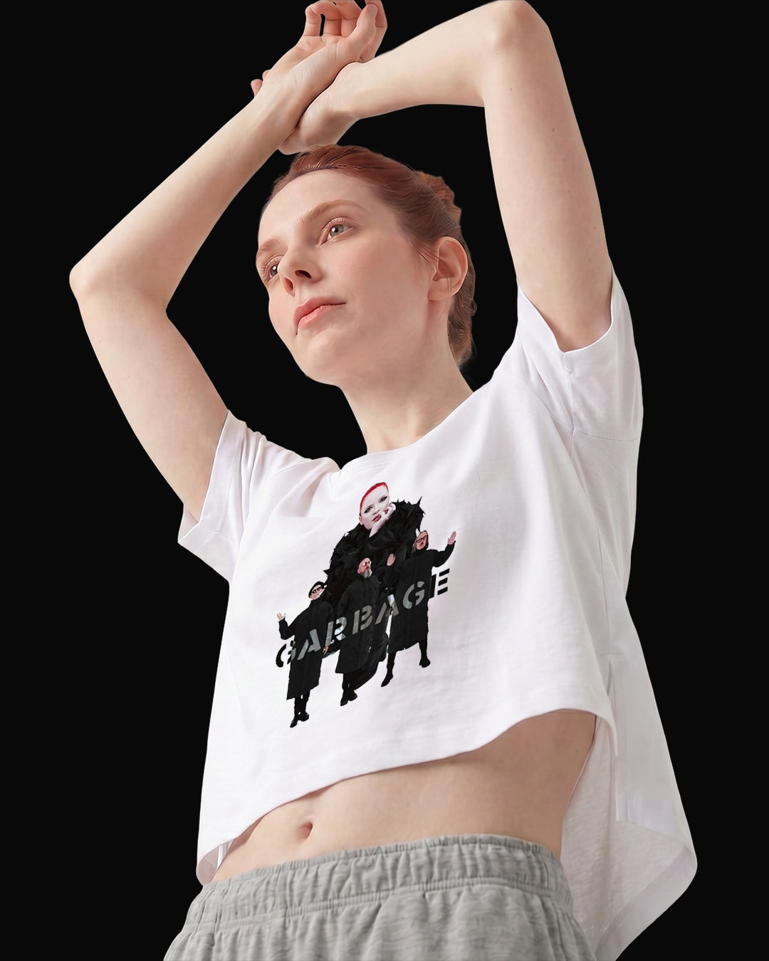 Garbage Grup Logo Beyaz Kadın Tişört V2