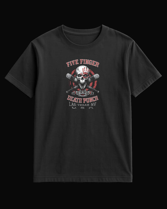 Five Finger Death Punch LAS VEGAS Siyah Tişört V2