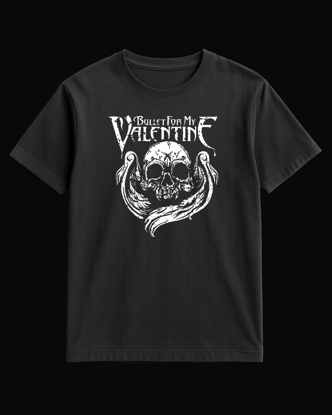 Bullet For My Valentine Kurukafa Siyah Tişört