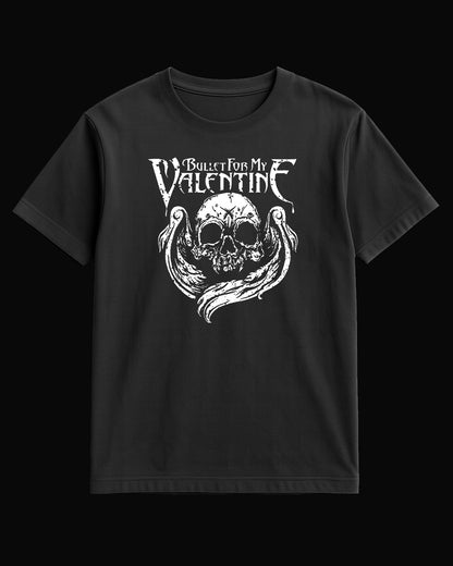 Bullet For My Valentine Kurukafa Siyah Tişört