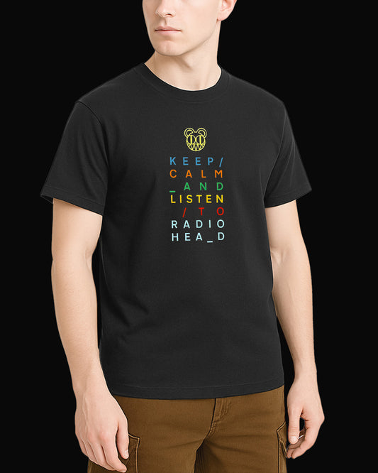 Radiohead Keep Calm Siyah Tişört
