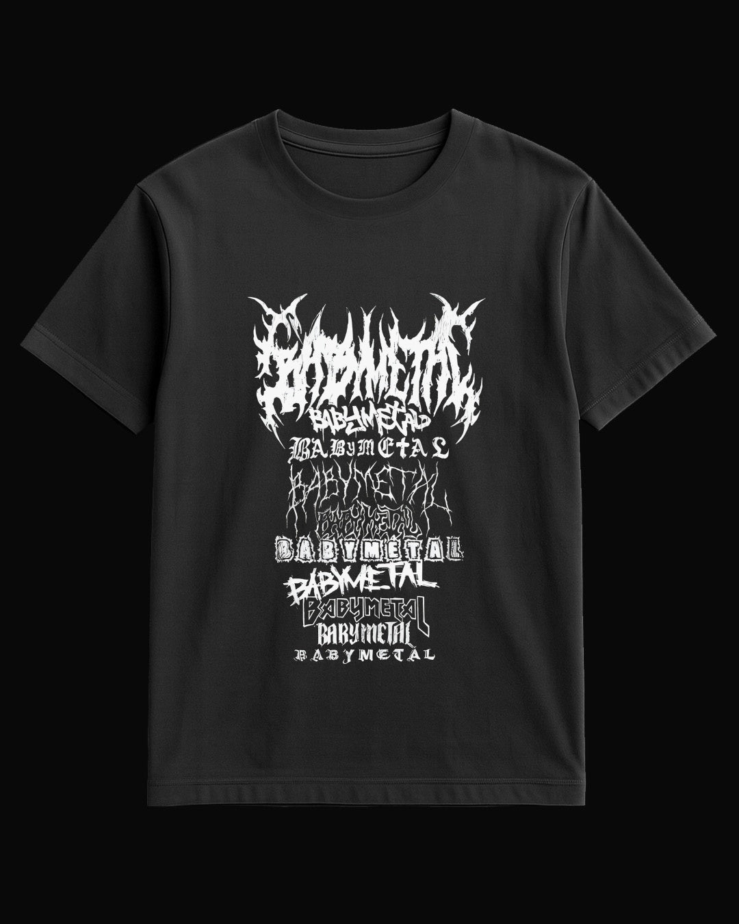 Babymetal Logo's of Grup Siyah Tişört