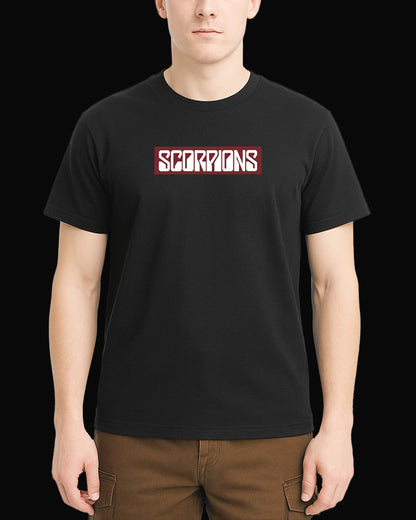 Scorpions Grup Logo-2 Siyah Tişört