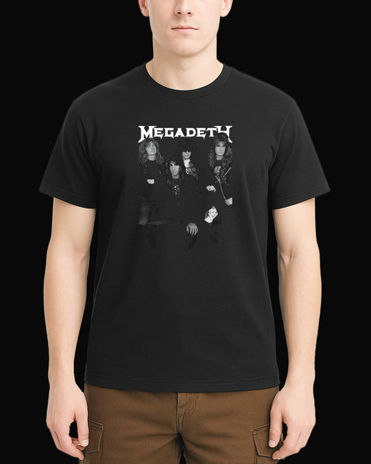 Megadeth Grup Logo Siyah Tişört