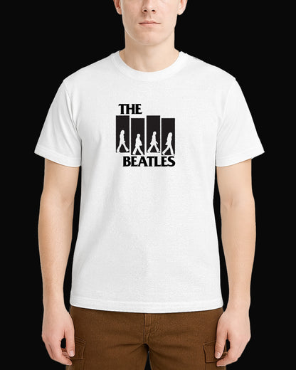 The Beatles Walking Beyaz Tişört