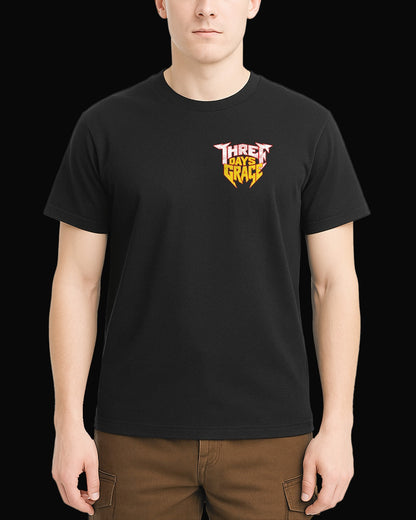 Three Days Grace Grup Logo Siyah Tişört